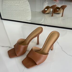 Tony Bianco 8 Sophisticated Brown Stiletto Heels